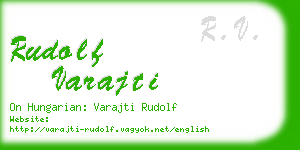 rudolf varajti business card